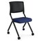Officesource Julep Collection Armless Nesting Chair with Casters, Black Frame OSSN6958FBL - alternate 3